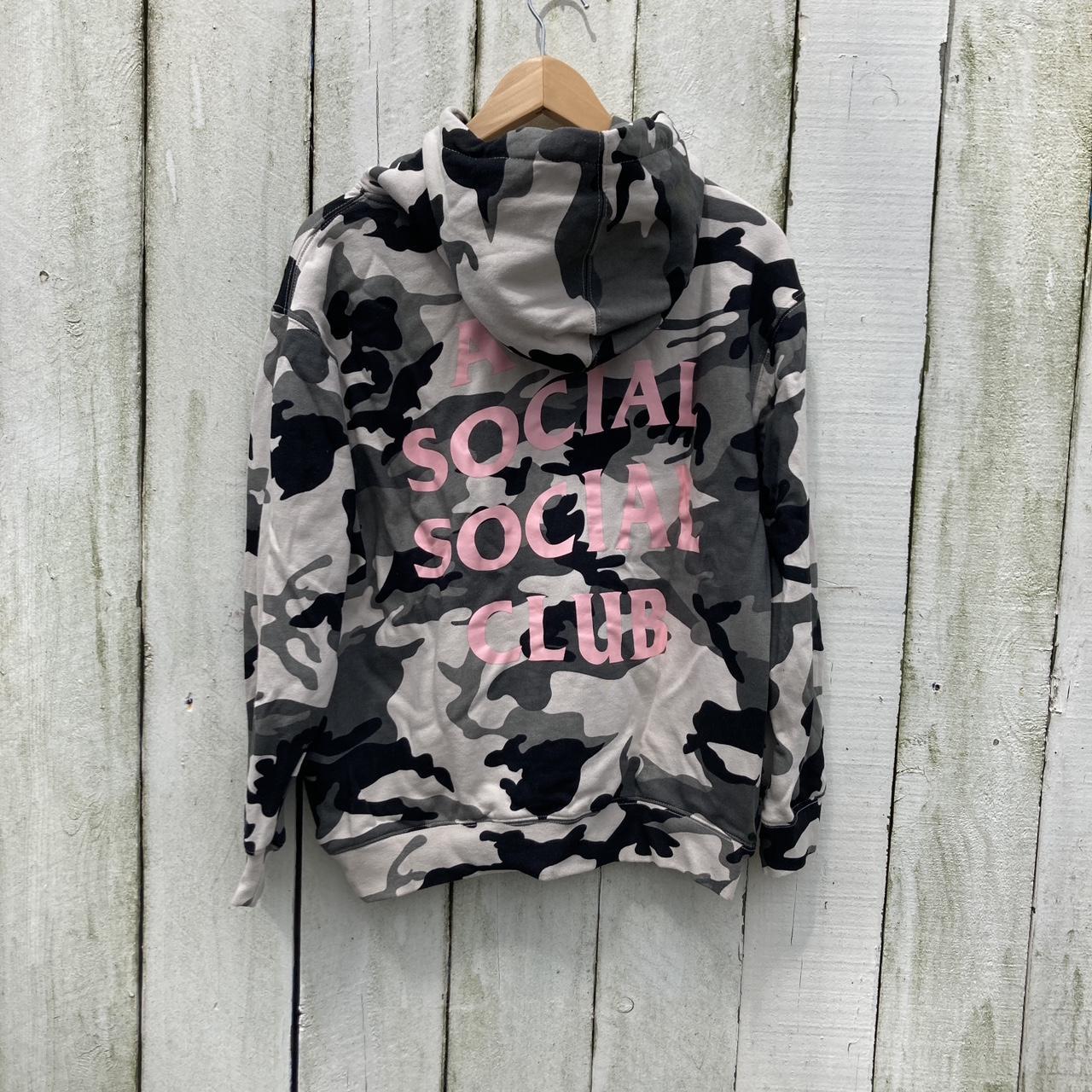 Anti social social on sale club hoodie camo pink