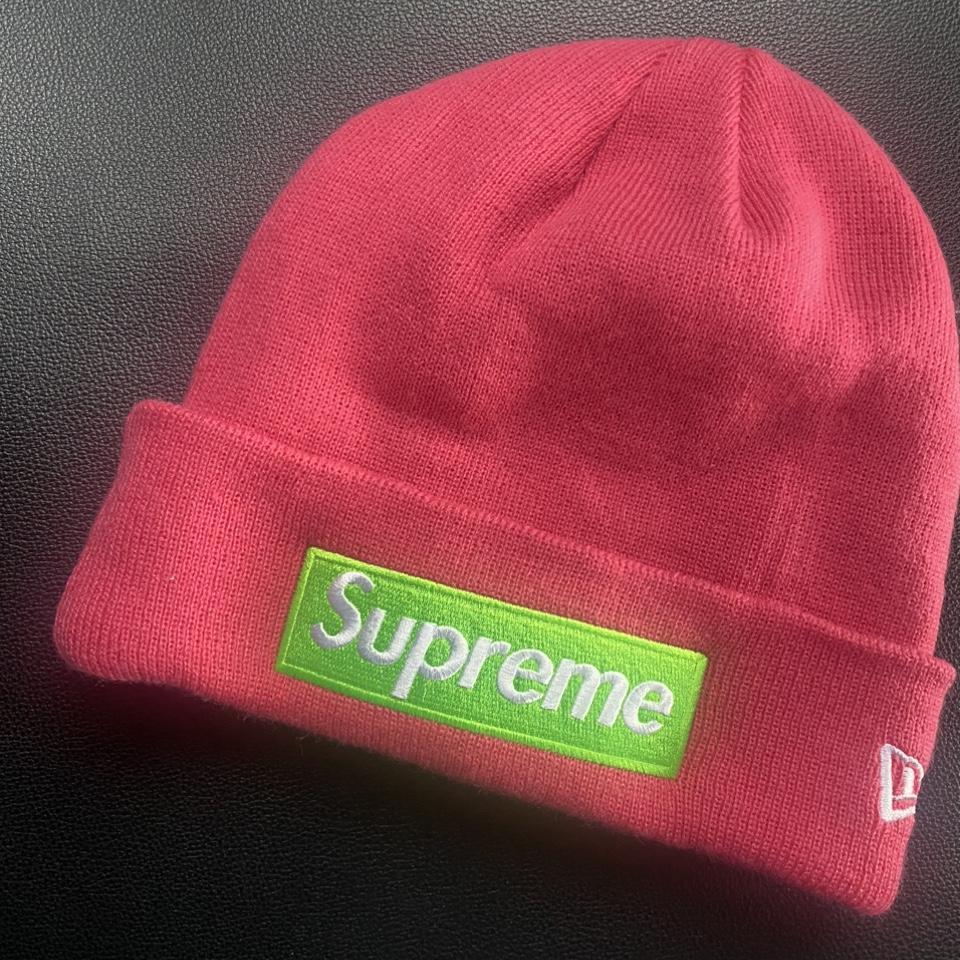 authentic box logo #supreme beanie- great condition - Depop