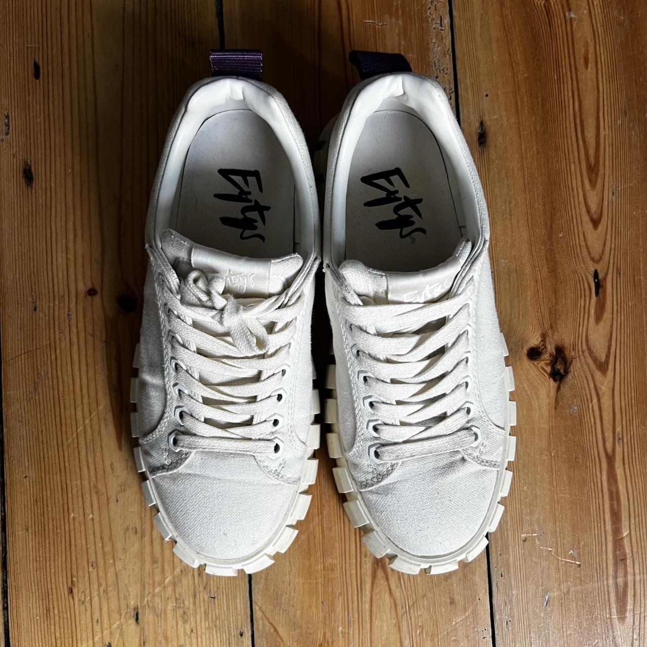 Eytys Odessa canvas sneaker in white used and Depop