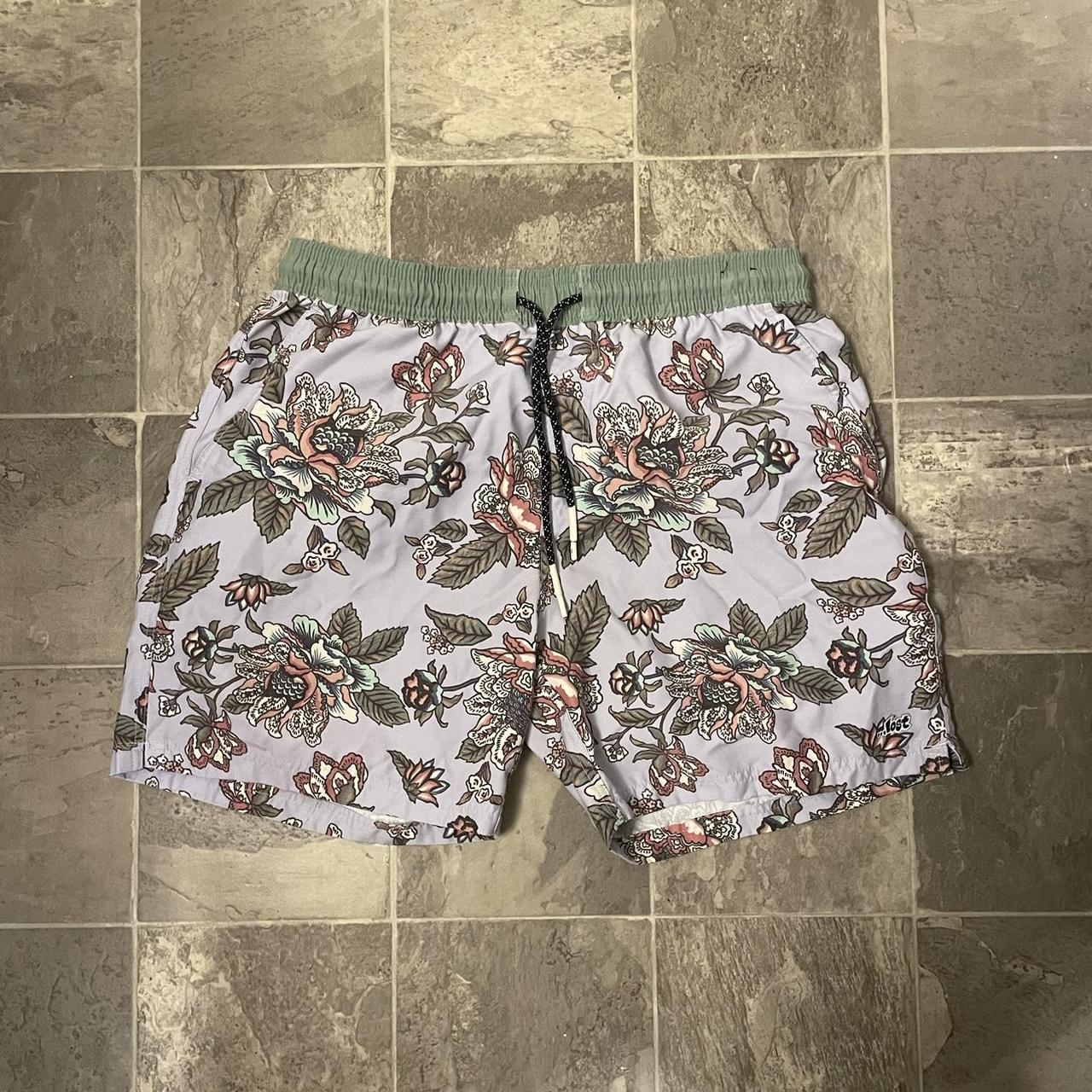 LOST clothing brand floral swimsuit bathing... - Depop