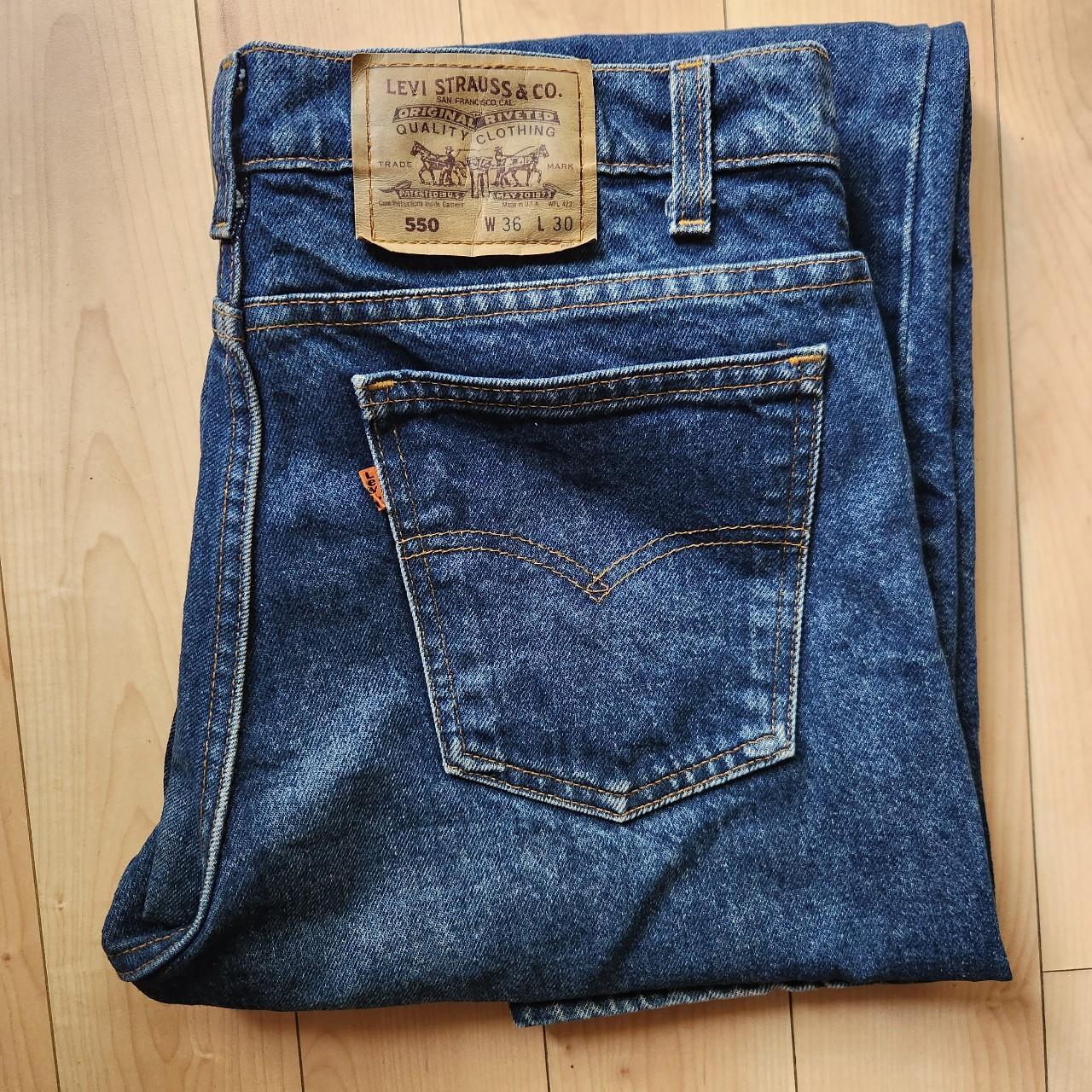 90s vintage Levis Orange Tab 550 made in USA Jeans....