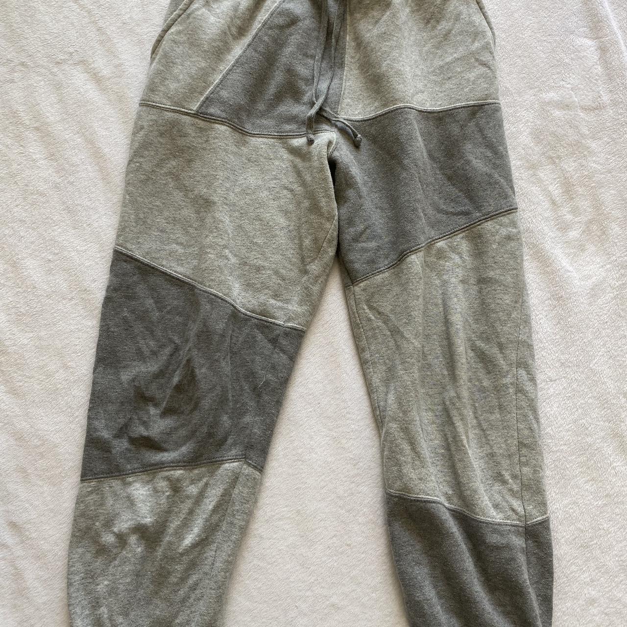 wild fable gray sweatpants 🦭 -cute patchwork - Depop