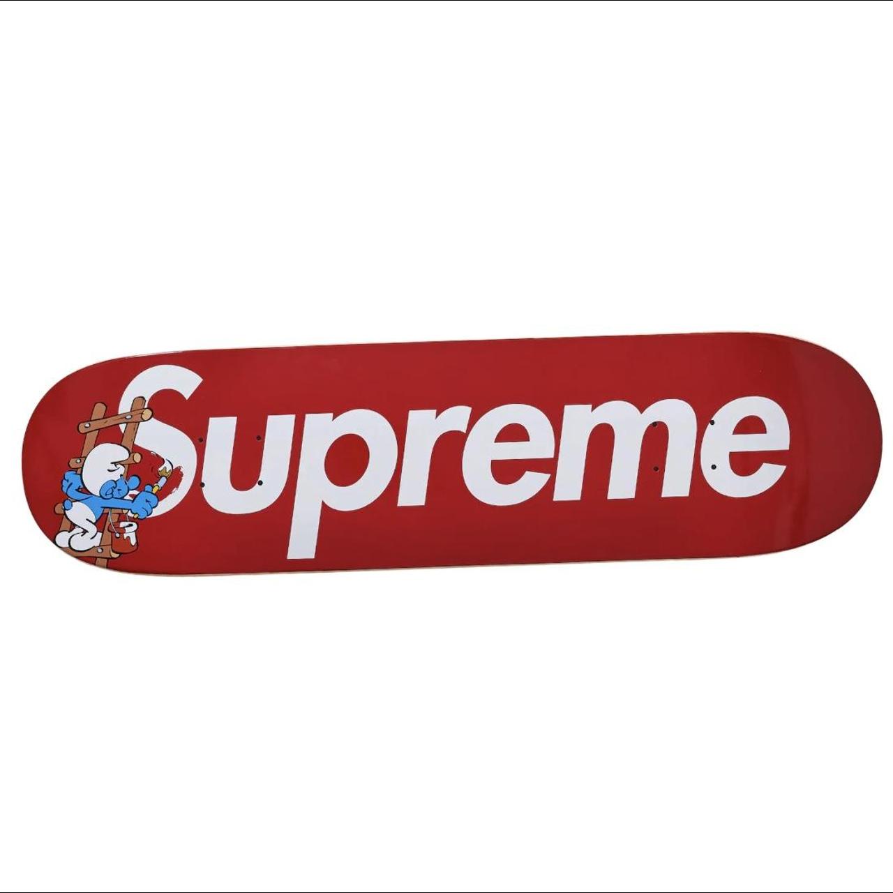 Supreme skateboard-smurf - Depop