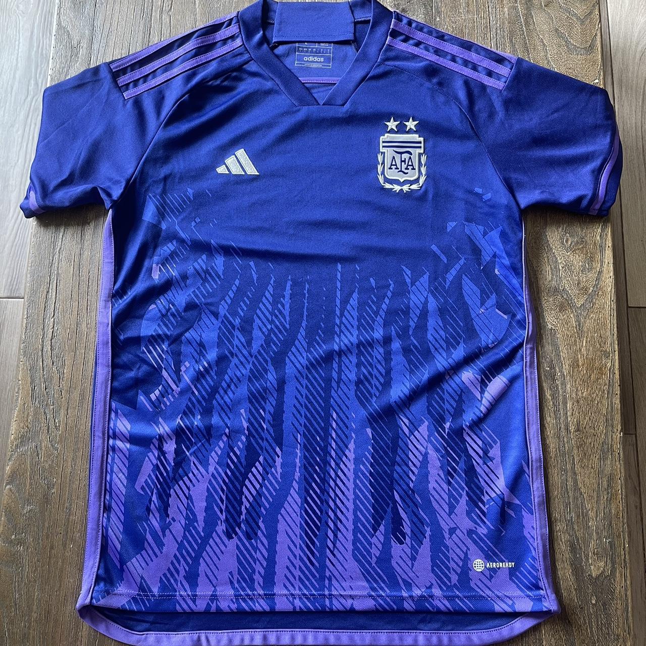 Argentina Away Purple Soccer Jersey Player Version - Depop