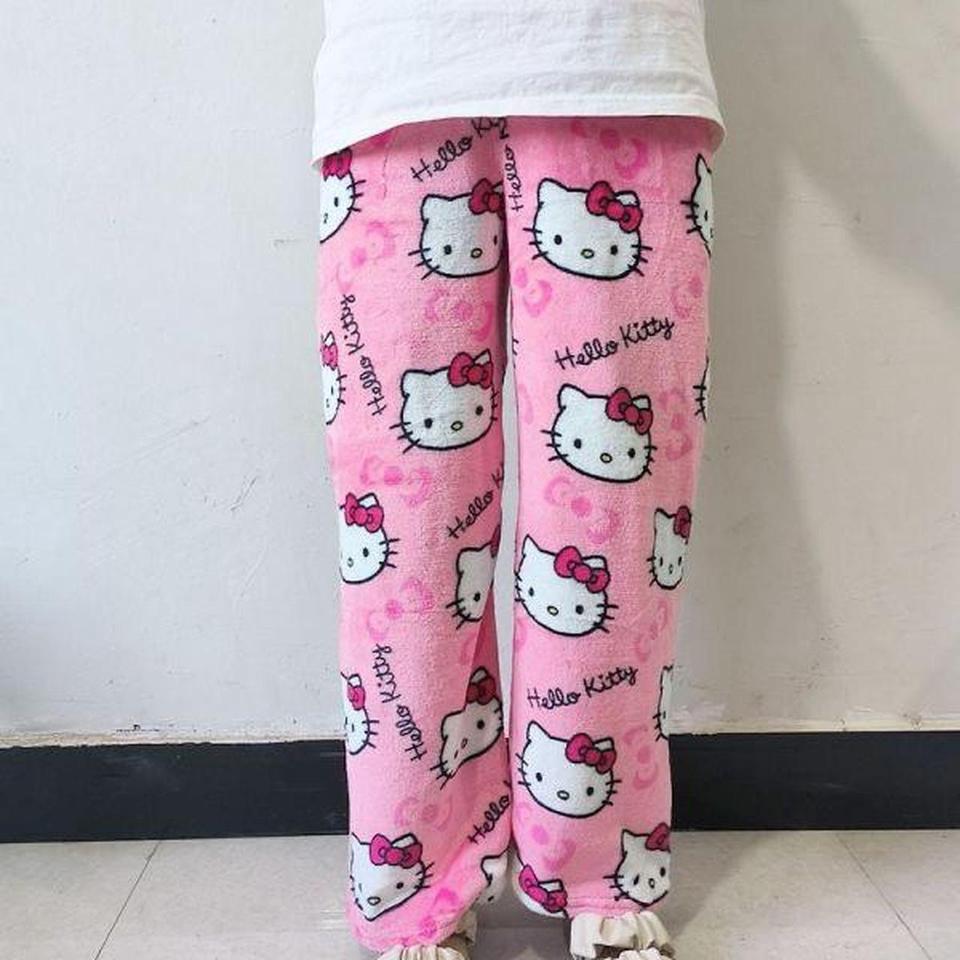 comfy soft hello kitty pajama pants. #hellokitty - Depop