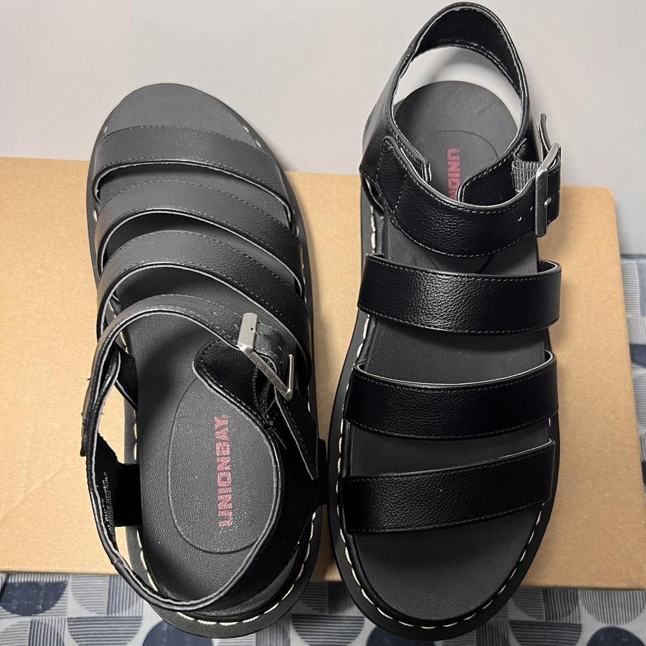 Union Bay Women's Black Sandals (4)