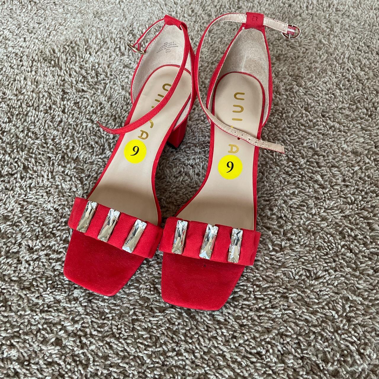 Unisa Red Jewel heels #highheels #unisashoes... - Depop
