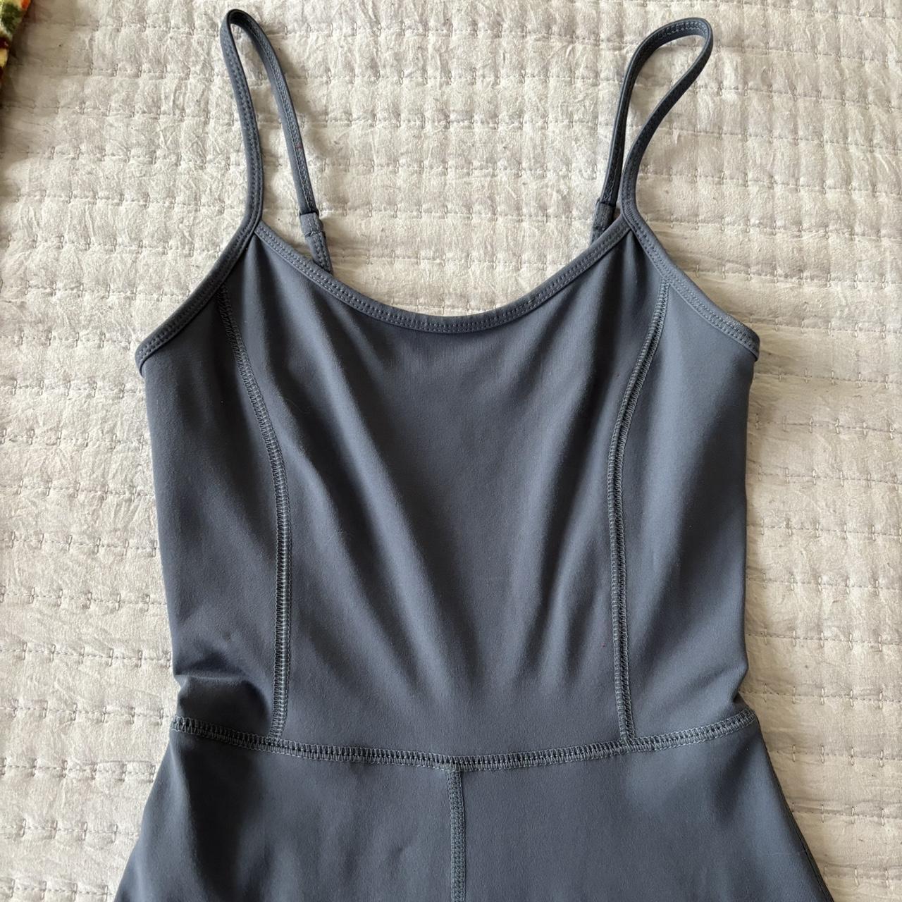 garage women’s blue olivia active jumpsuit in a size... Depop