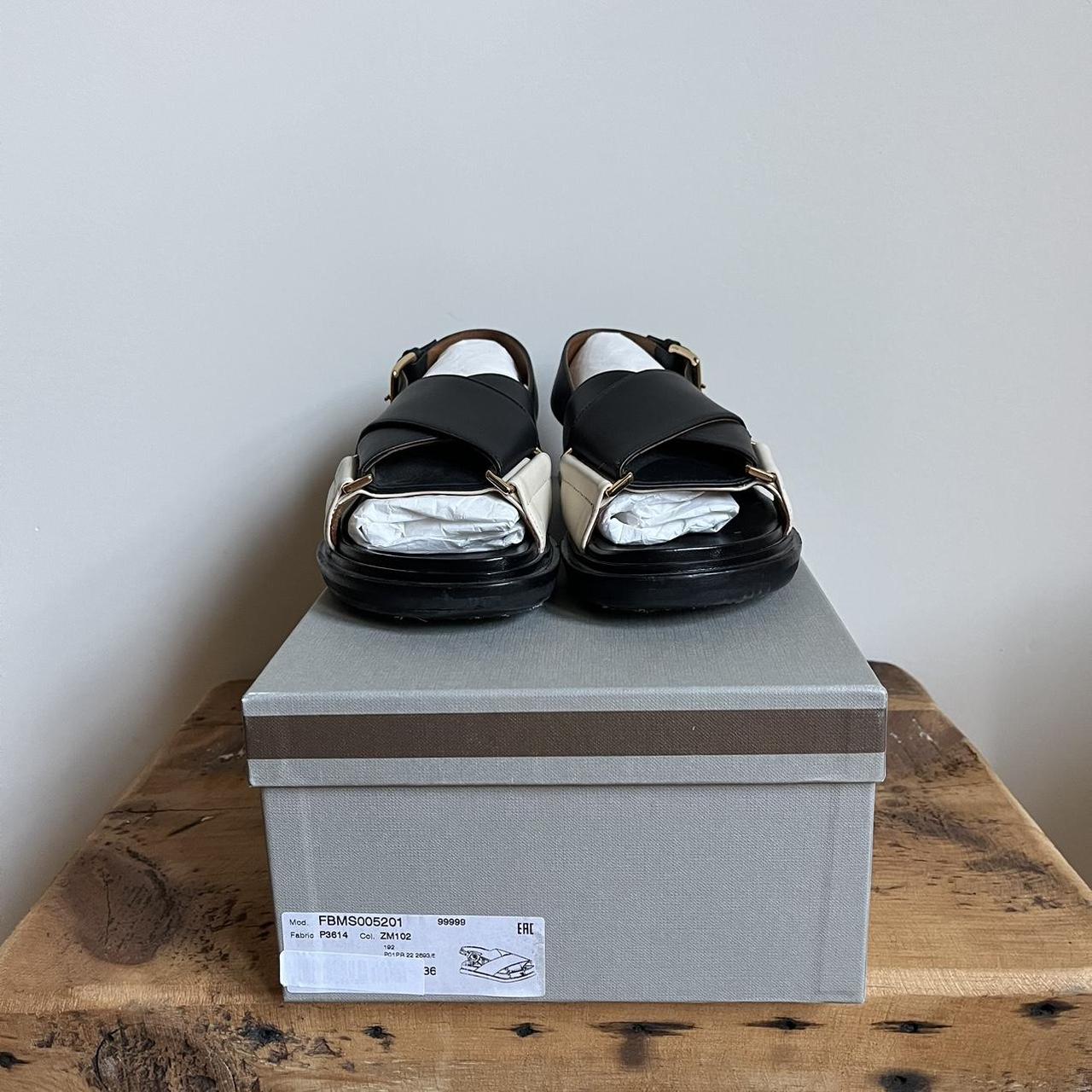 サンダル・ミュール MARNI FUSSBETT SANDAL MARNI Fussbett leather slingback sandals | NET-A-PORTER