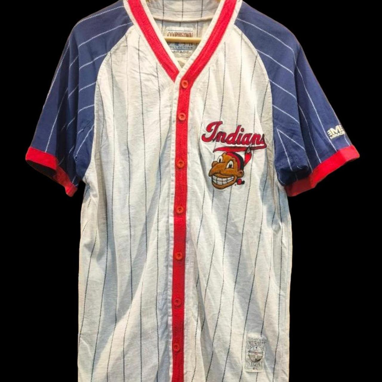 MLB Indians Vintage Cooperstown Collection Red Jersey - CAN