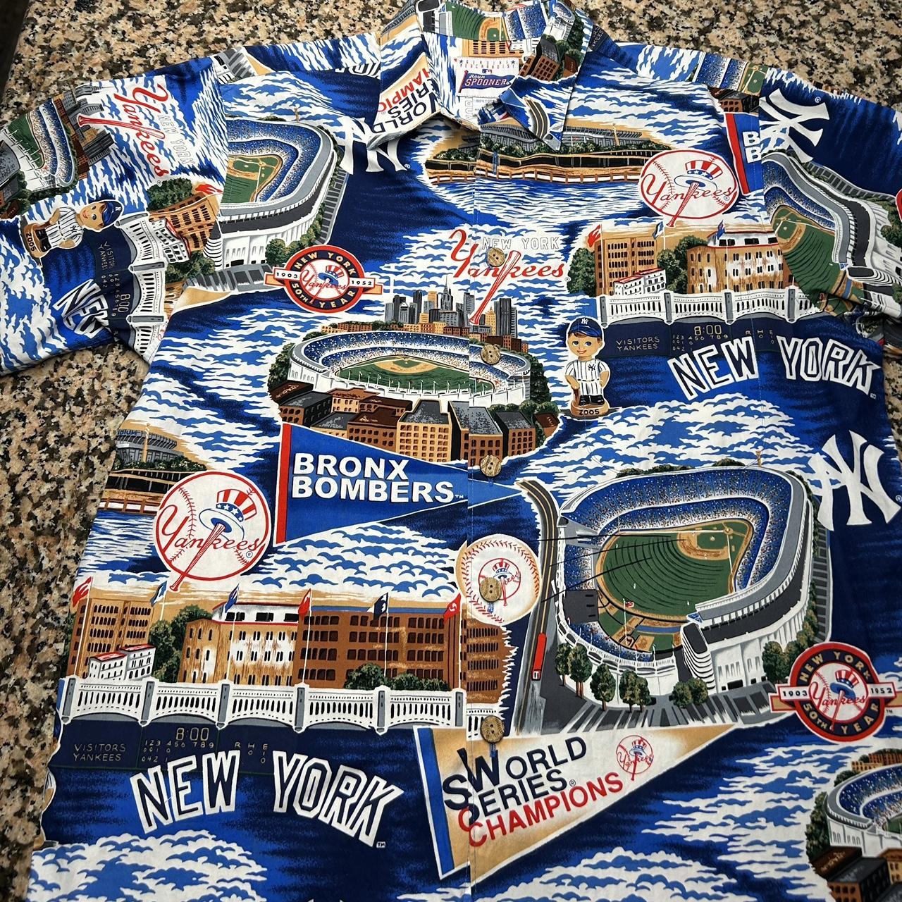 New York Yankees Reyn Spooner Scenic Button-Up Shirt - Depop