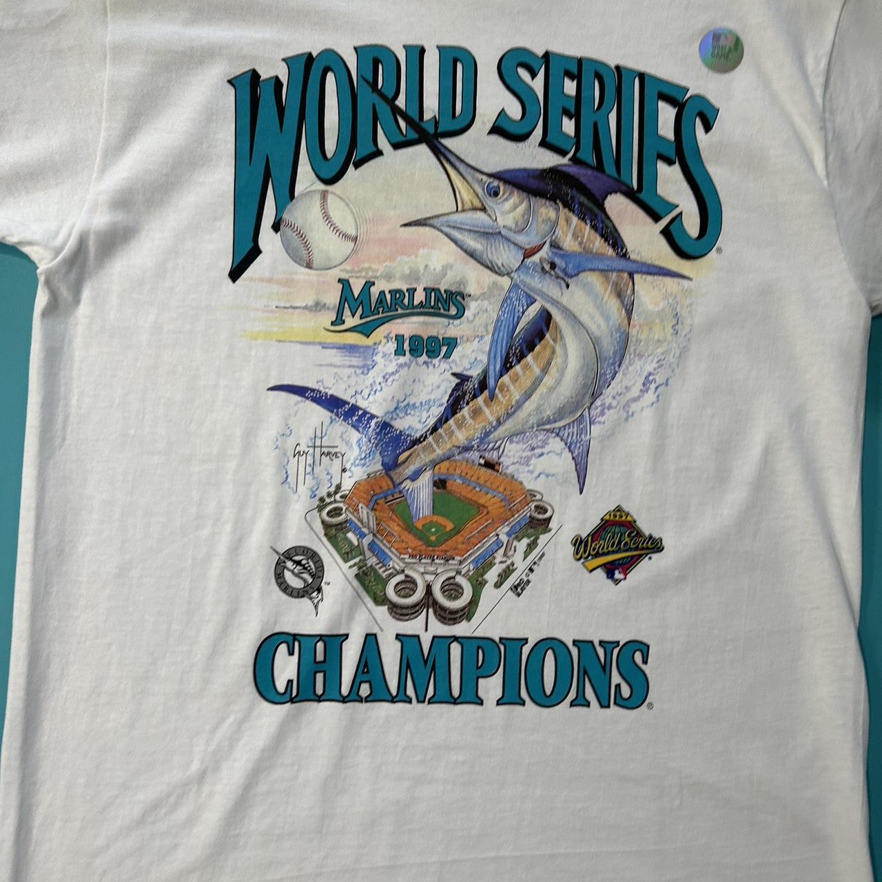 Vintage 1997 Florida Marlins Pro Player World Series - Depop