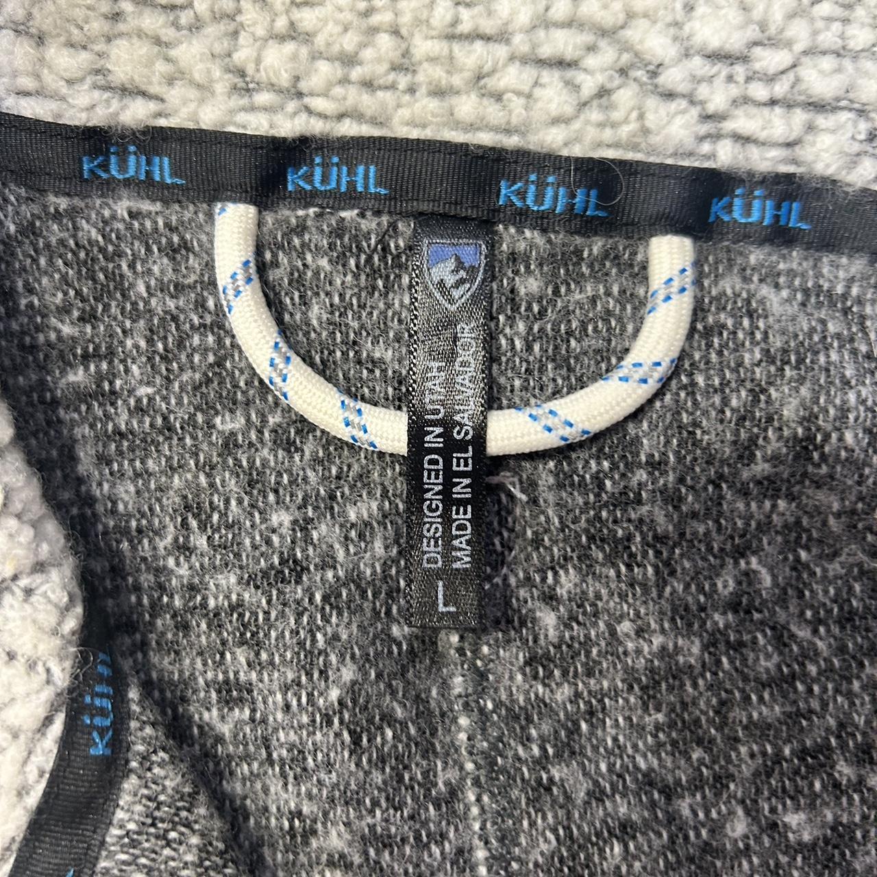 Kuhl Wool Fleece Hybrid Womens Small Blue Full Zip - Depop