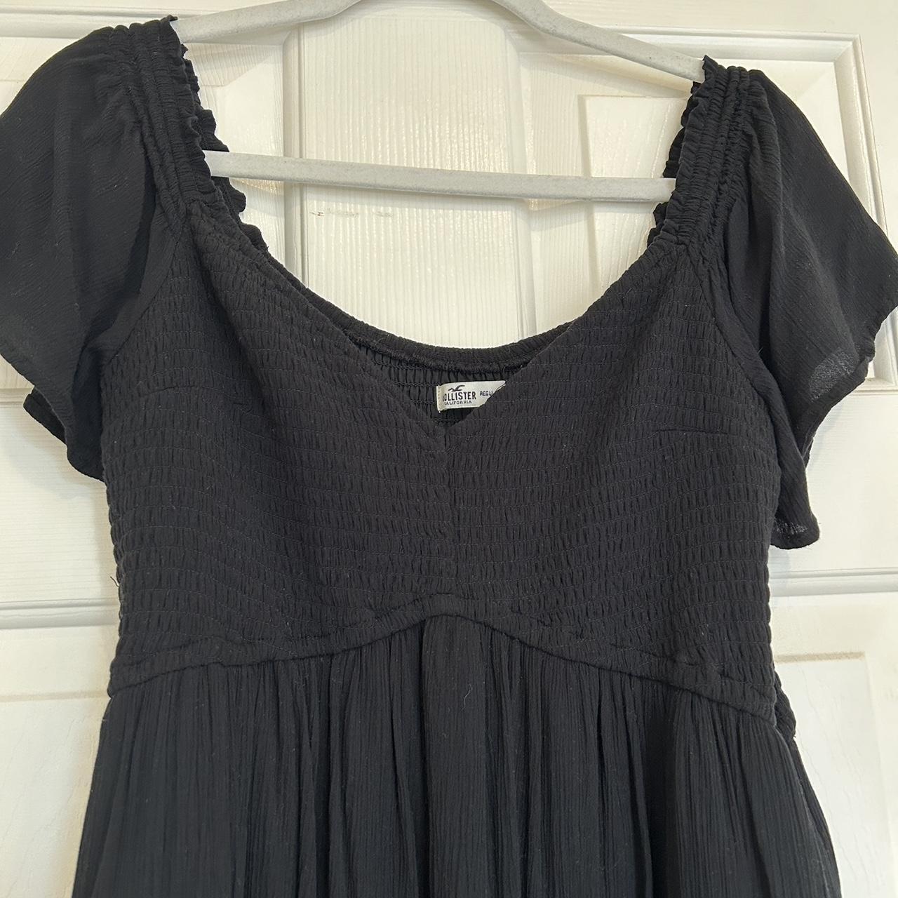 black dress from Hollister with built-in... - Depop