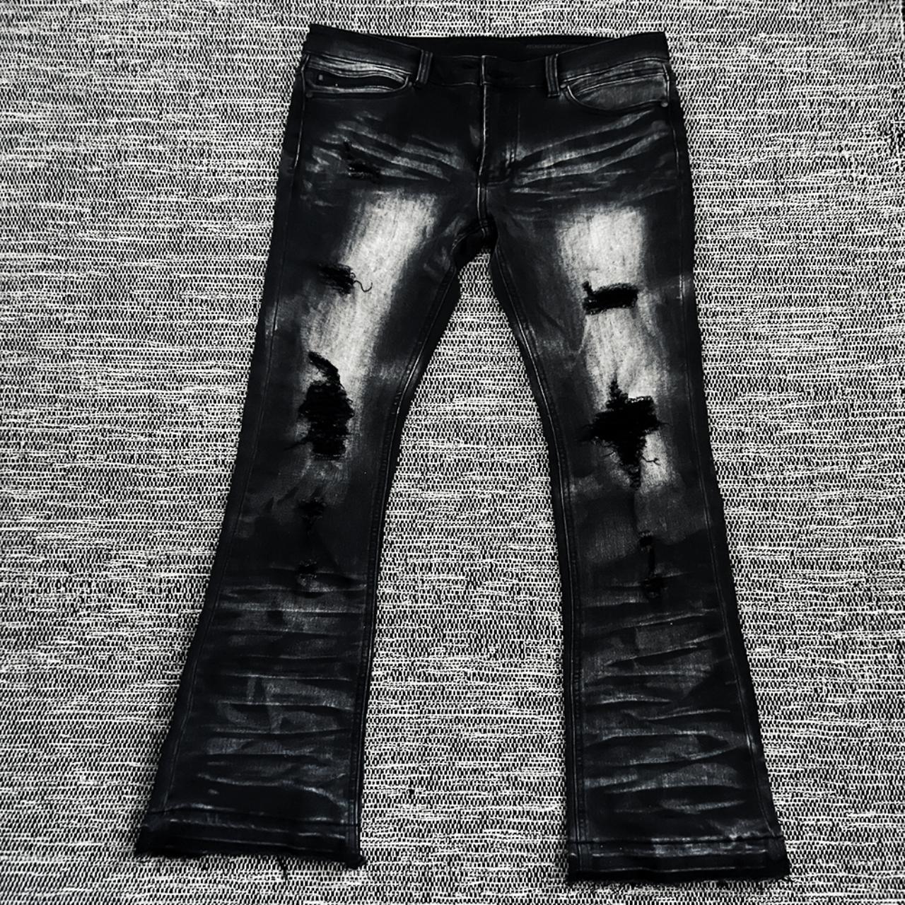 rockstar original stacked denim flared jeans only... - Depop
