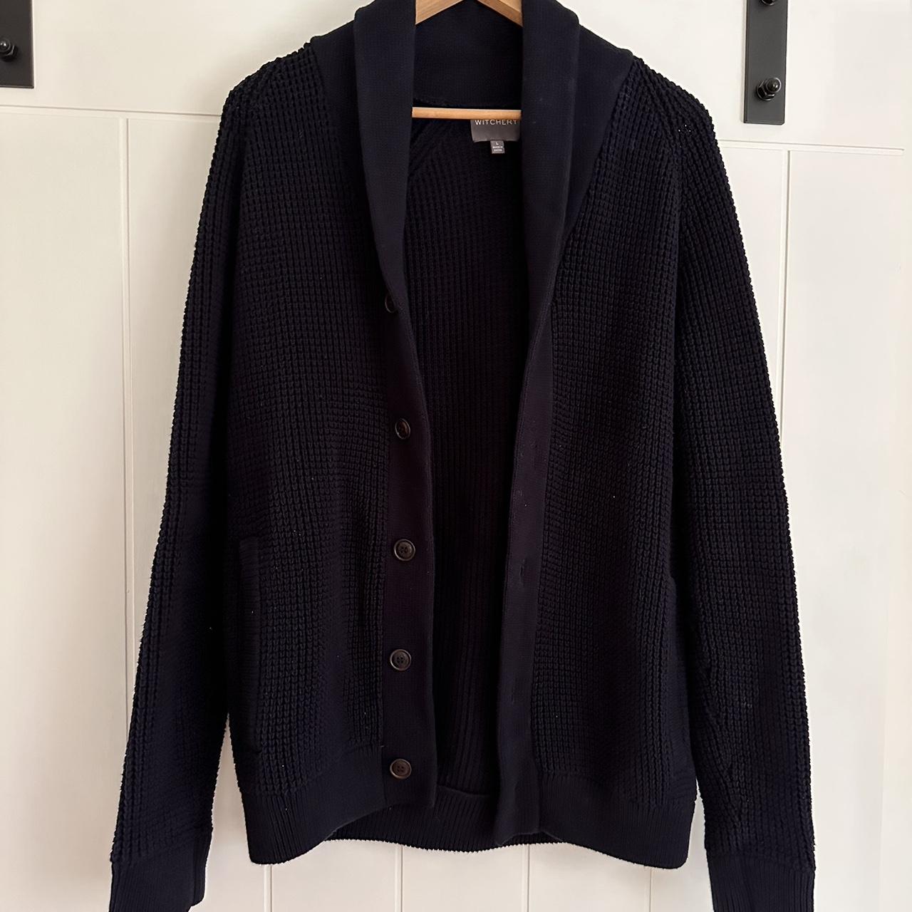 Witchery cotton knit in navy blue. This is such a... - Depop