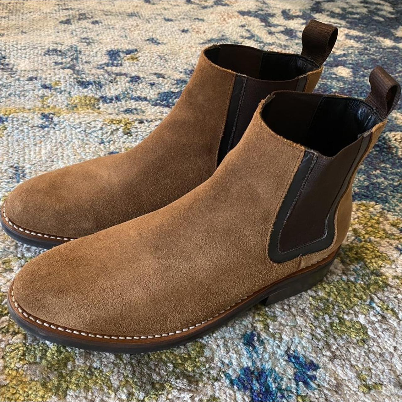 Men's Tan and Brown Boots Depop