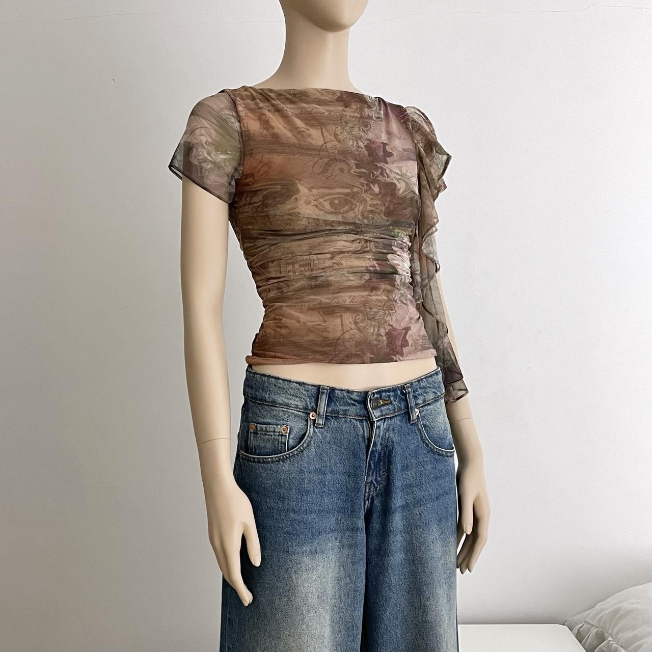 MISTRESS ROCKS RUFFLE PRINT TOP RRP: £44 Layered... - Depop