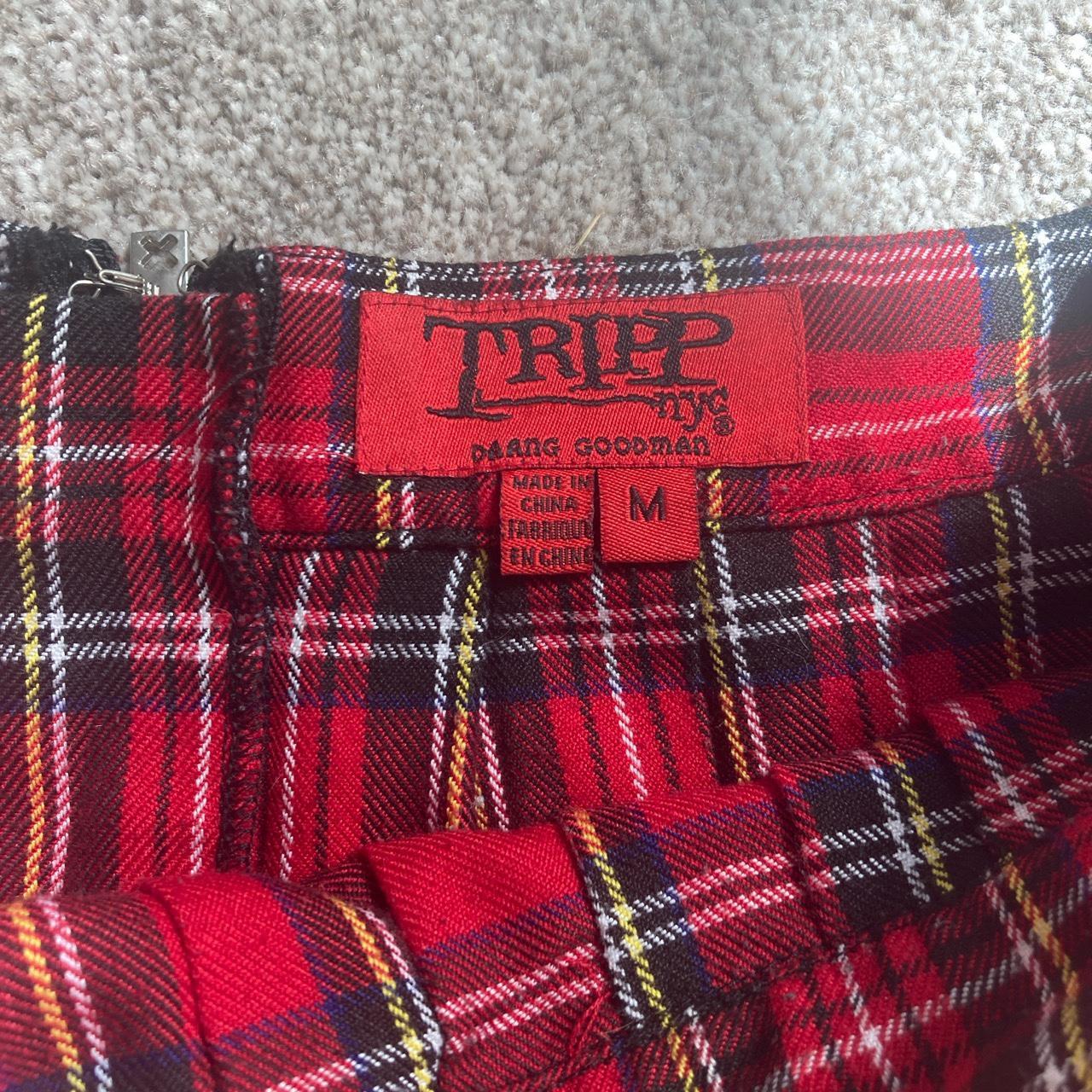 tripp nyc tartan skirt low rise worn a couple of... - Depop