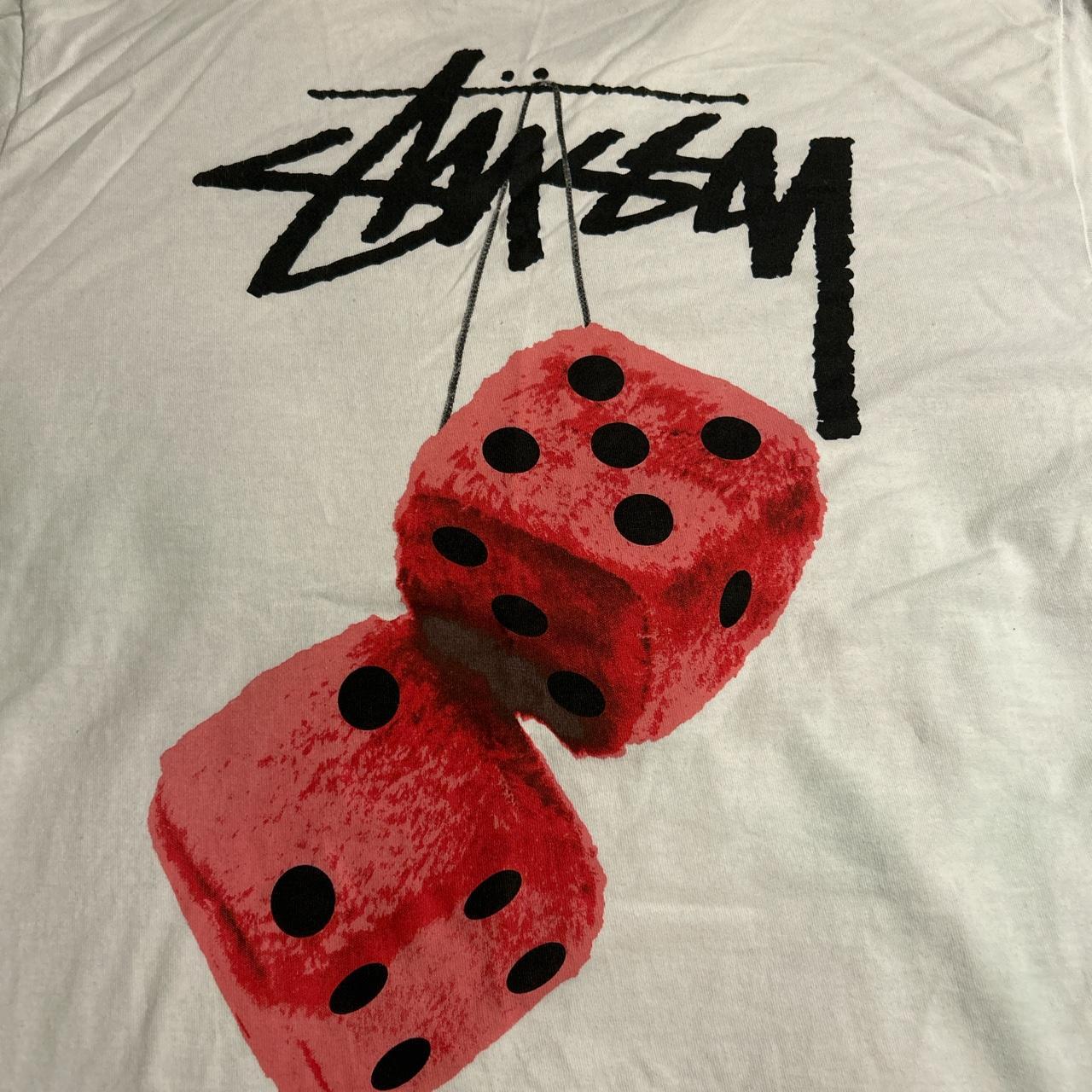 Stussy pink discount dice tee