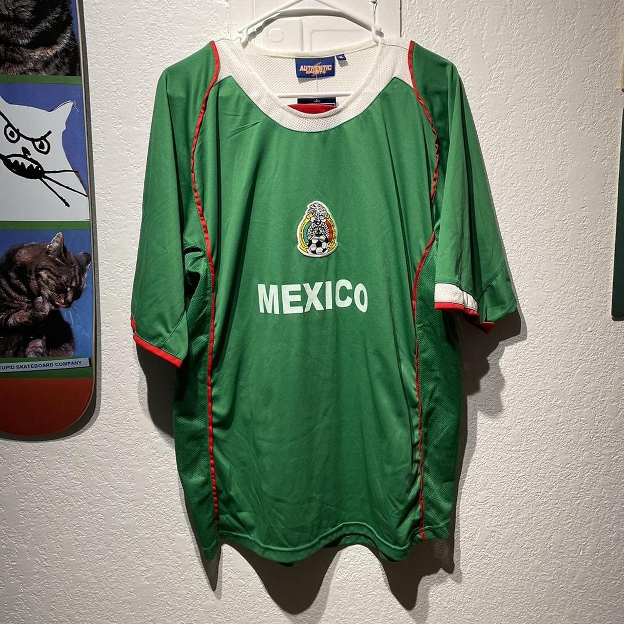 Vintage Mexico Soccer Jersey green, red, and white... - Depop