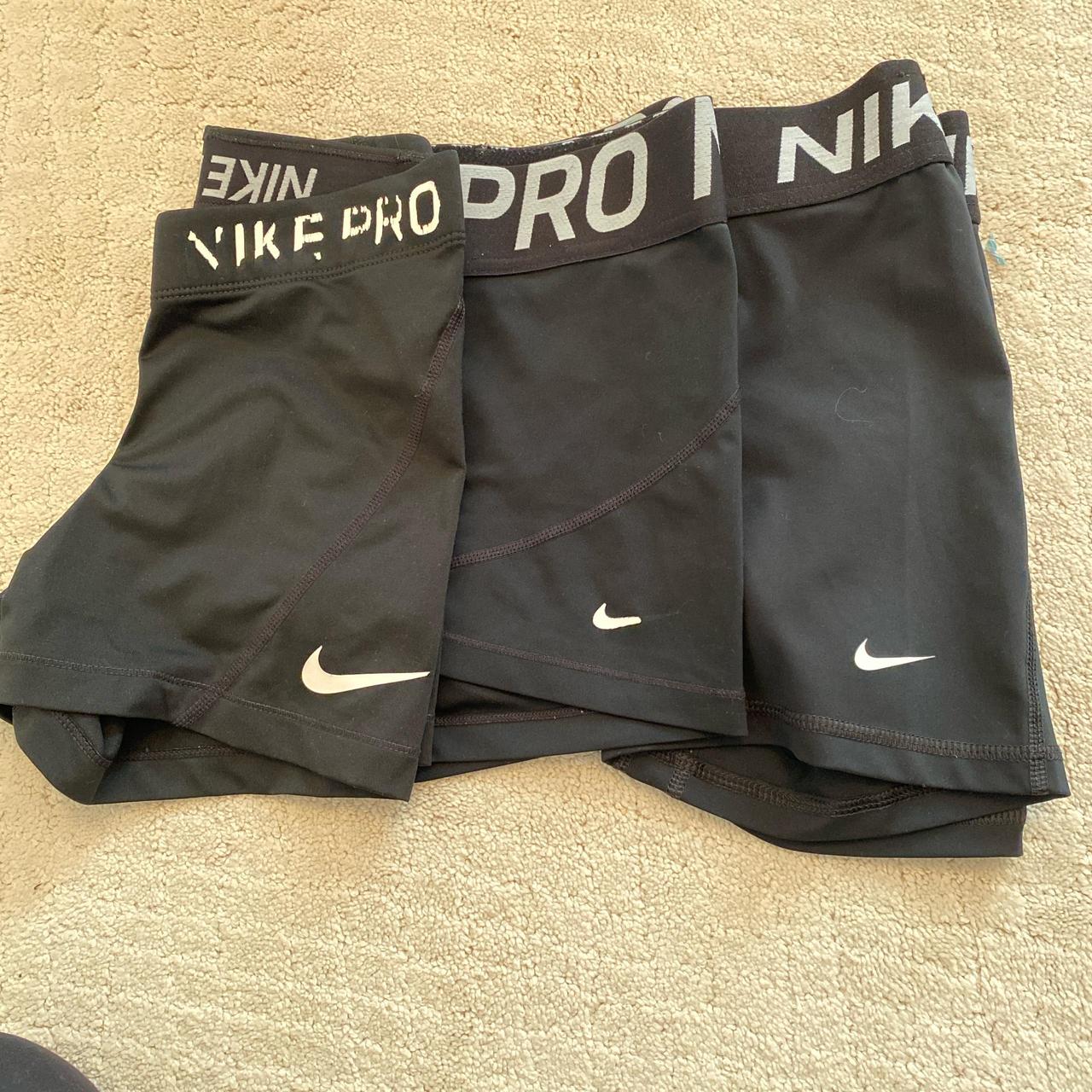 Set of 3 Nike pro shorts. Size XS - Depop