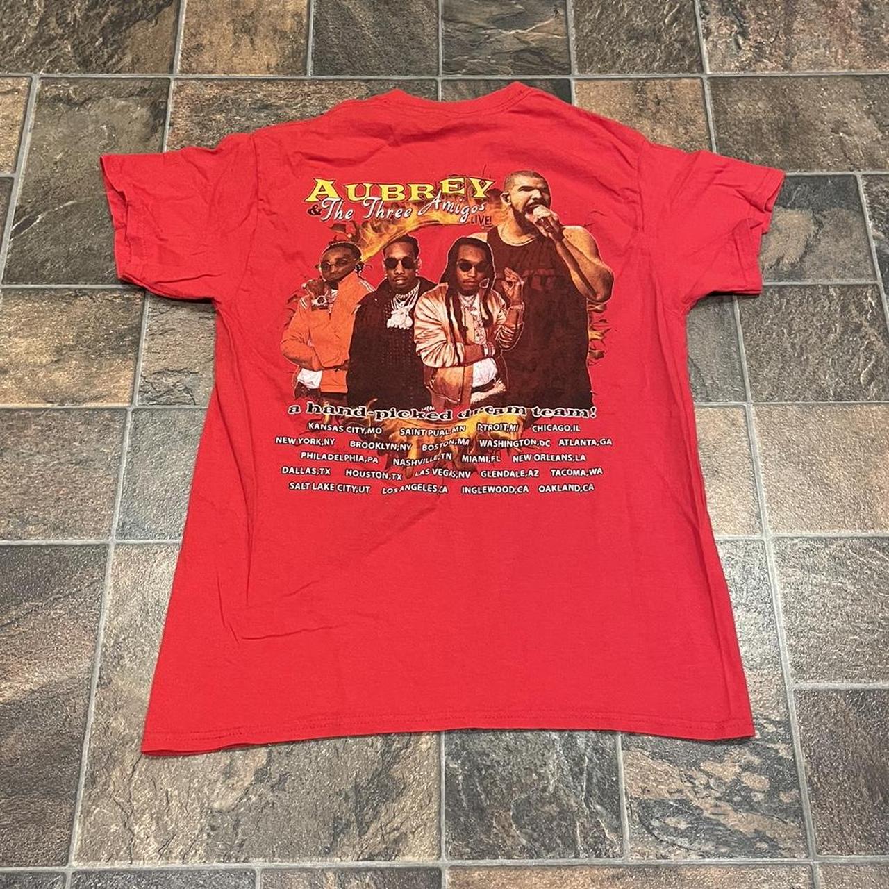 Gildan Mens Red And Gold T Shirt Depop