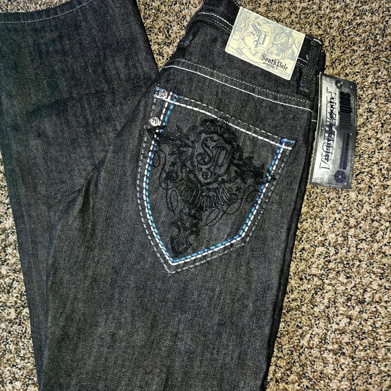 Insane NWT south pole waist low loose straight jeans | Depop