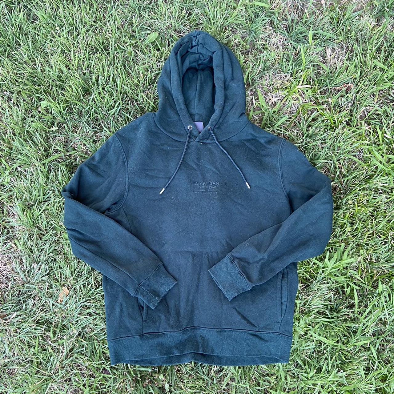 H&M Forest Green Hoodie Size Medium Unisex Good... Depop