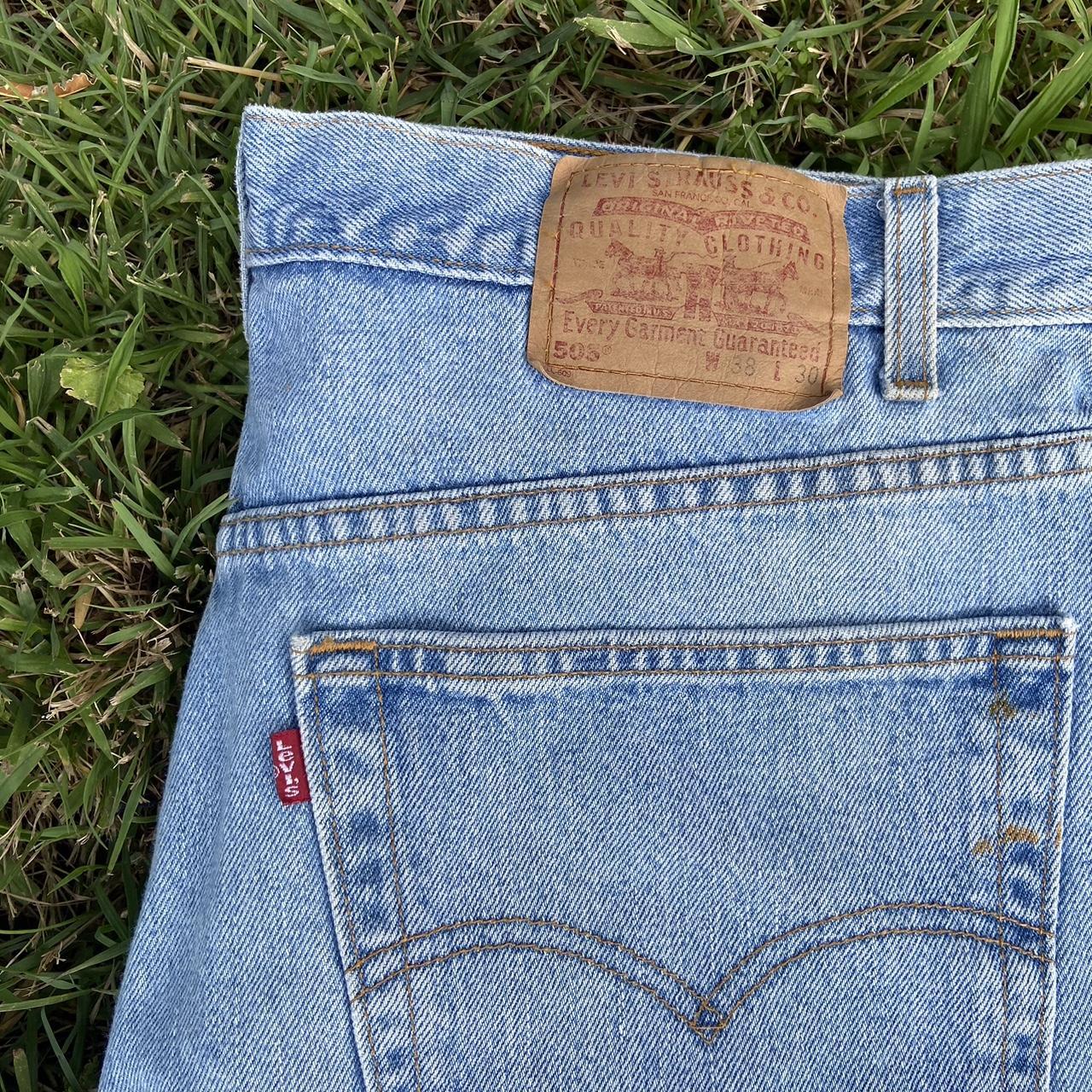 Vintage Levis 505 Light Wash Denim Jeans Size Depop 5122