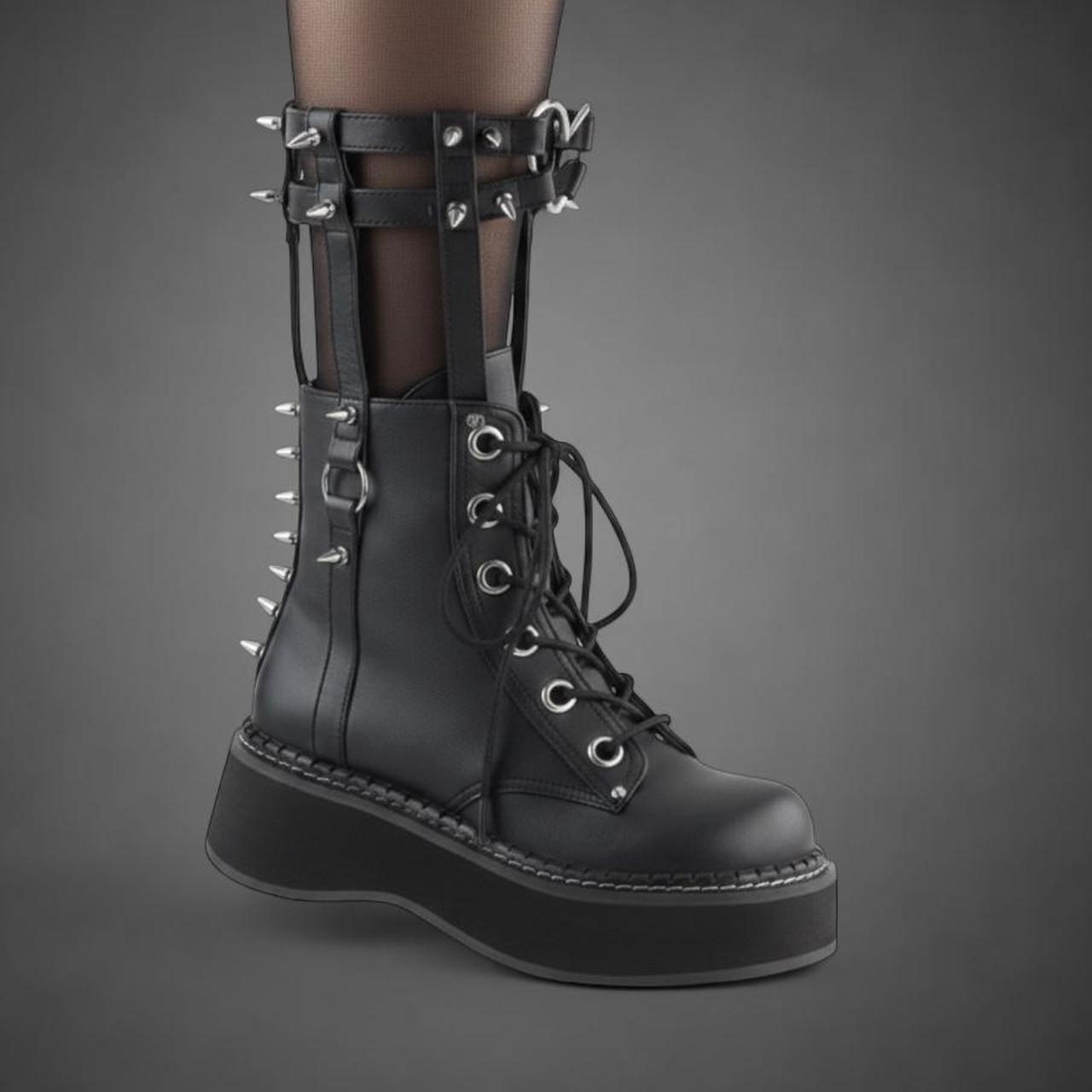 Demonia Women's Platform Boots - Black - US 7 – H… - image 1