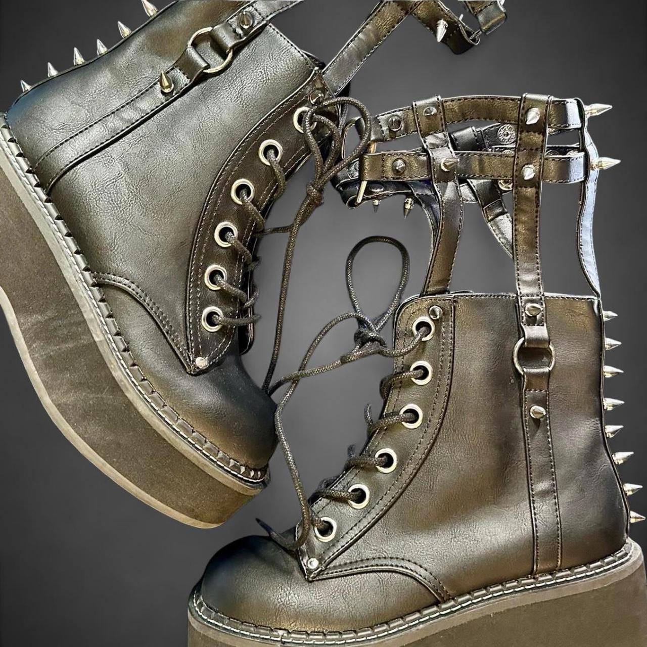 Demonia Women's Platform Boots - Black - US 7 – H… - image 2