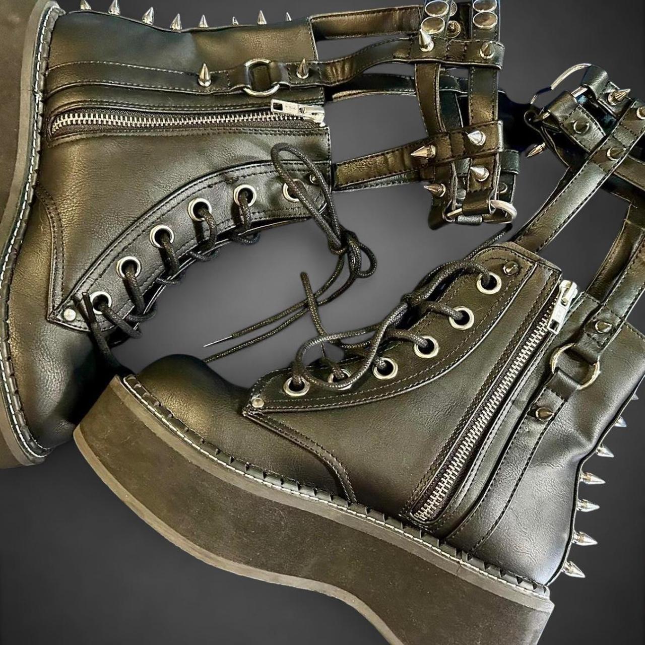 Demonia Women's Platform Boots - Black - US 7 – H… - image 4