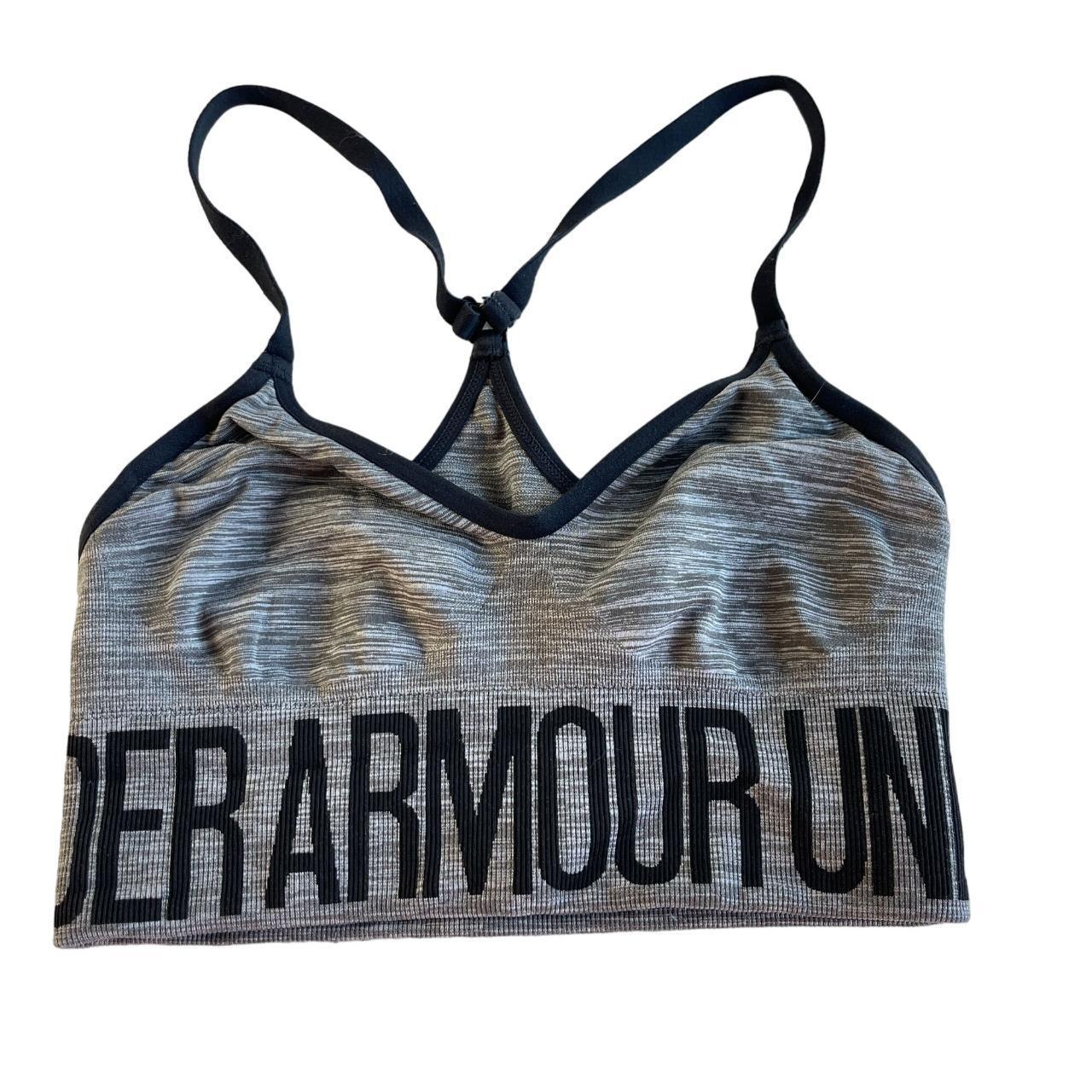 Buy Under Armour Women's Seamless Long Heather Sports Bra Grey in