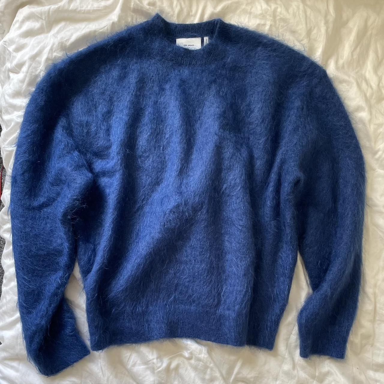 Axel Arigato cobalt blue mohair jumper size Depop