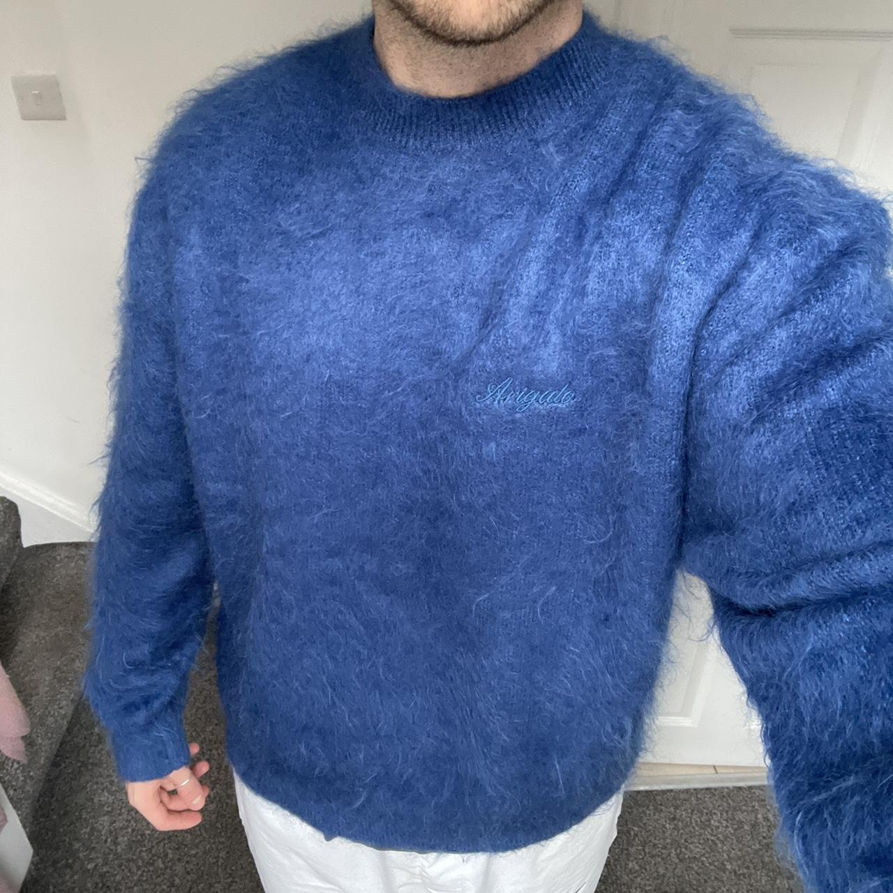 Axel Arigato cobalt blue mohair jumper size Depop