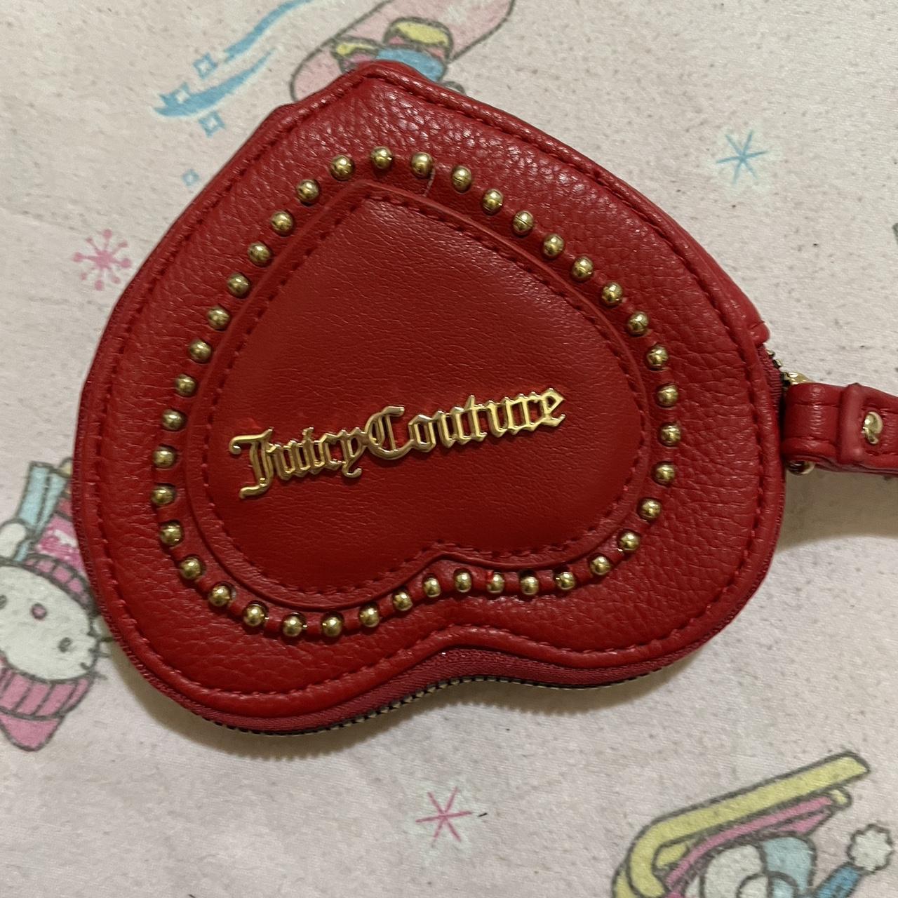 juicy couture red little purse 5x5 in good... - Depop