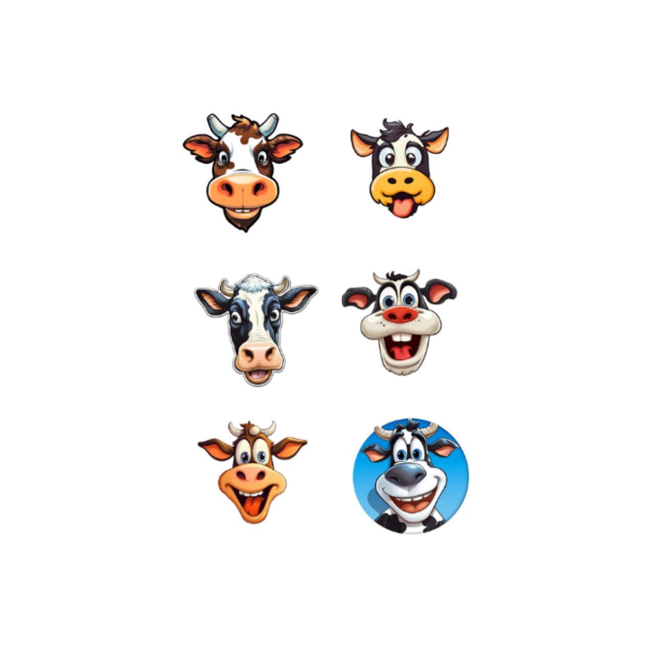 Funny Cow Stickers each sticker is precut before... - Depop