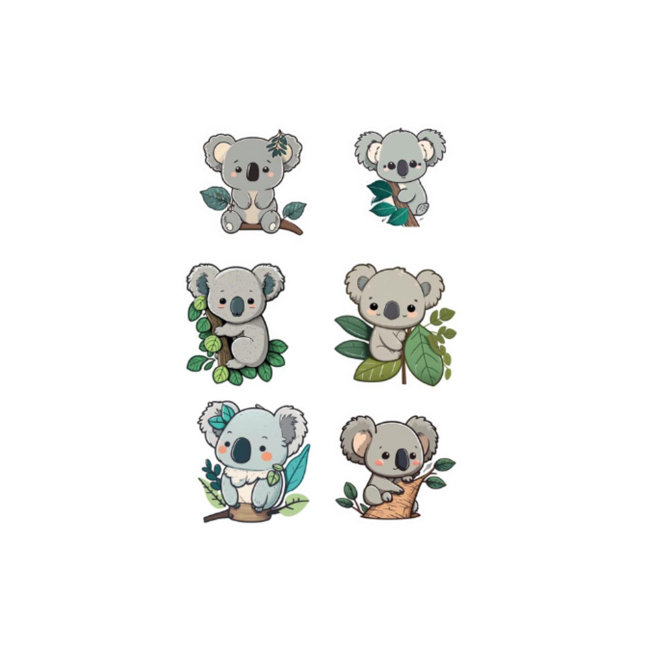Cute Koala Stickers each stsicker is precut before... Depop