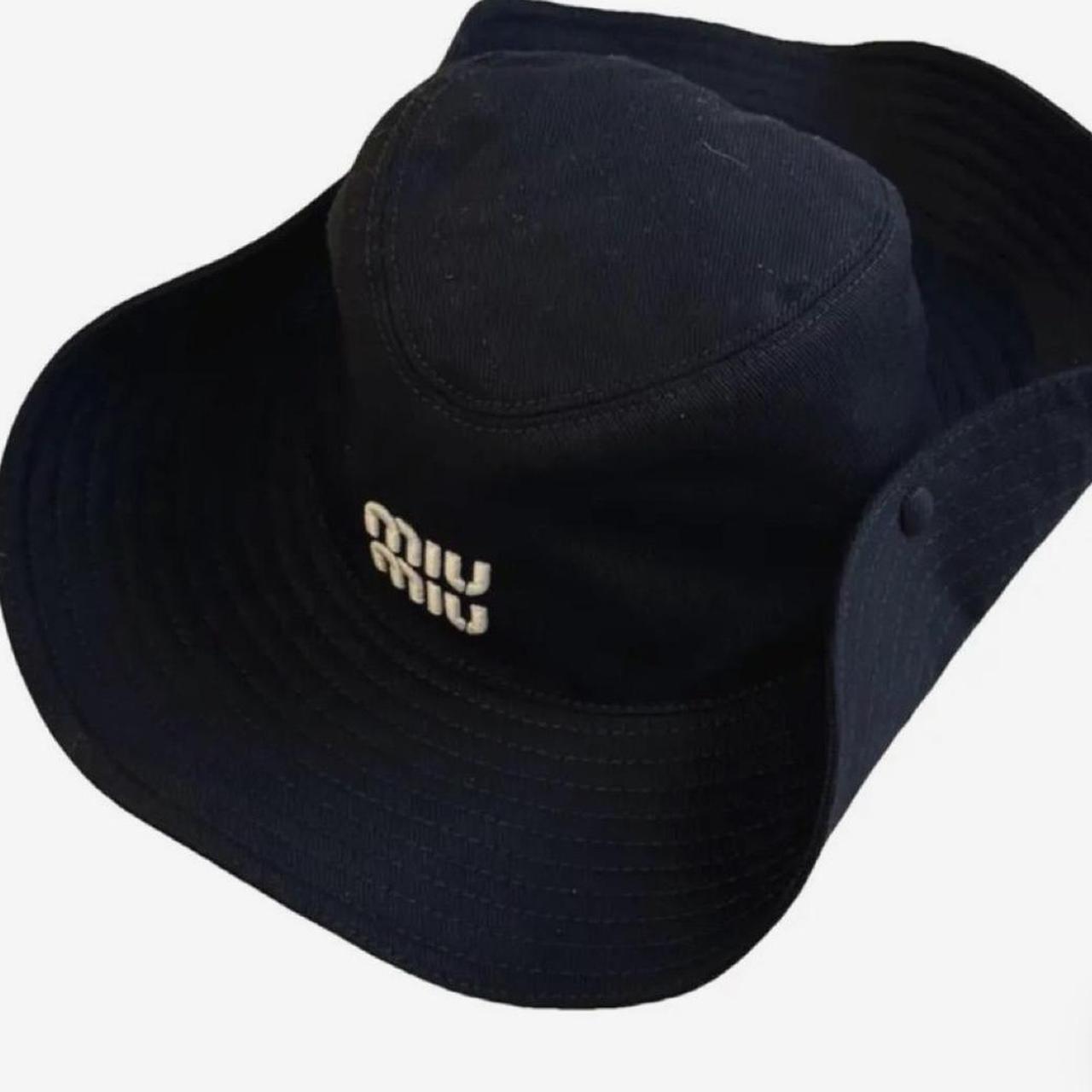 Miu Miu Women's Hat - Black/Navy – Miu Miu black … - image 1