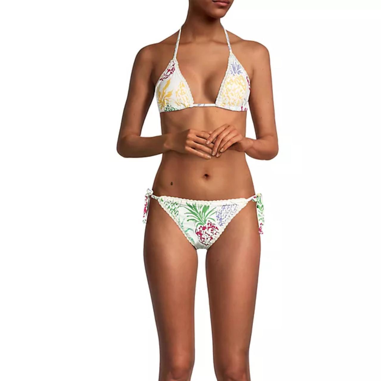 Milly Cabana Tropical Pineapple Lined Bikini Bottom. Depop