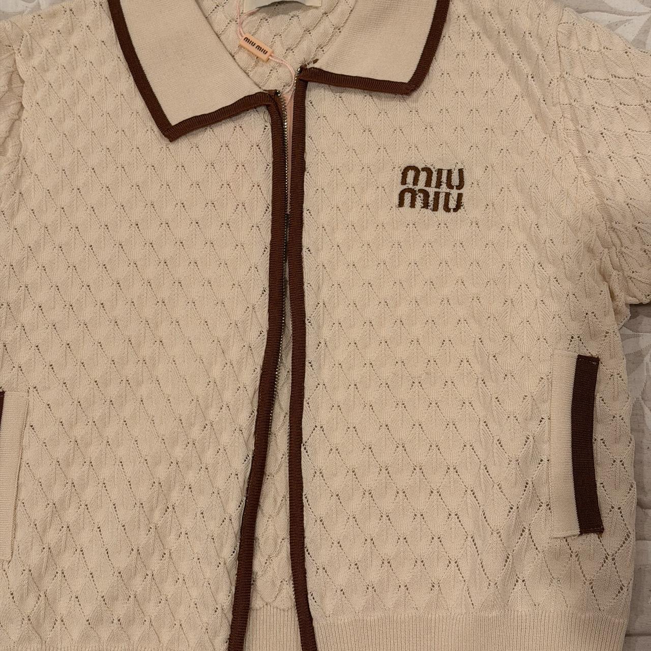 Miu Miu Women's Jacket - Cream/Tan - L – Miu Miu … - image 2
