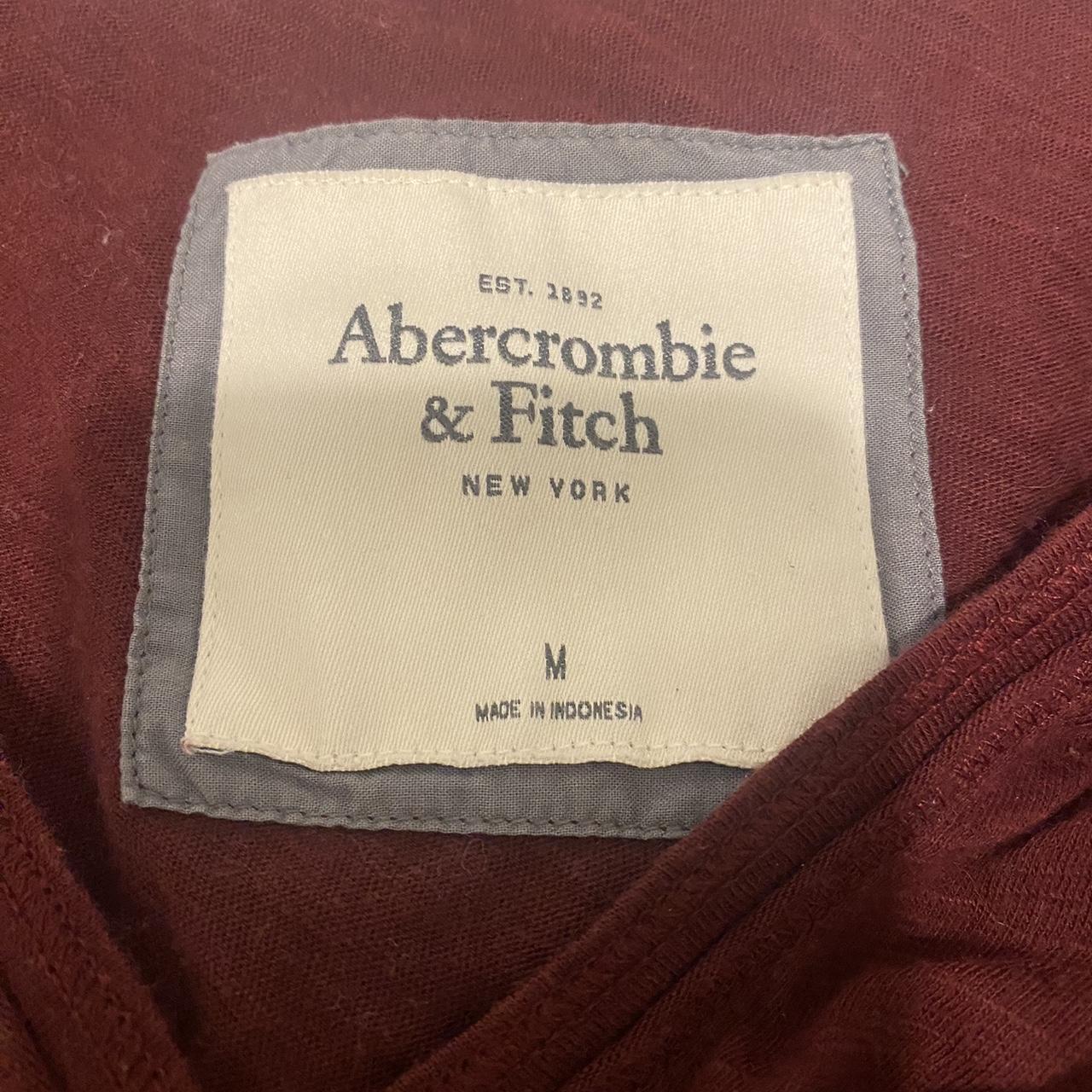 Abercrombie & Fitch Women's Burgundy Shirt | Depop