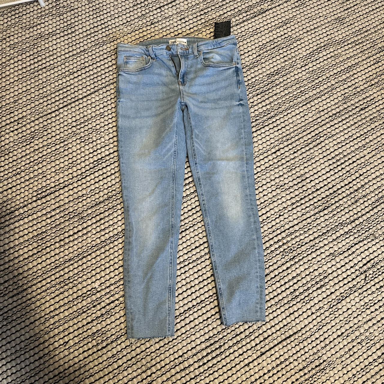 Zara skinny light blue jeans Uk 8 Good condition Depop