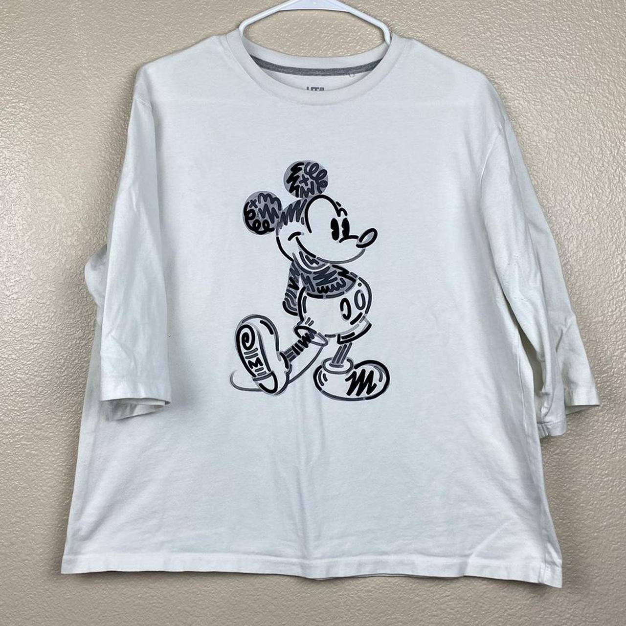 Disney Women's White and Black T-shirt | Depop