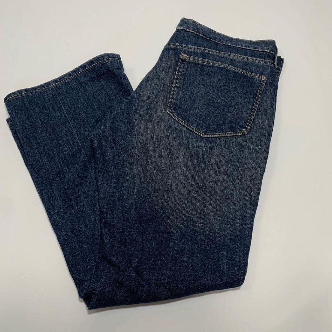 Old Navy Denim Dark Blue Washed Jeans Pants Womens - Depop