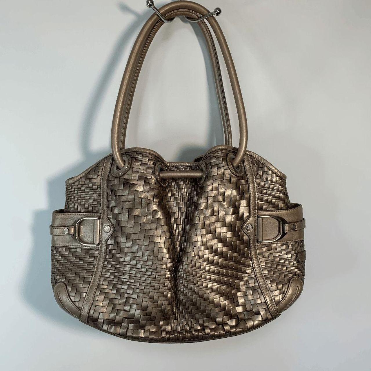 Cole haan basket weave handbag online