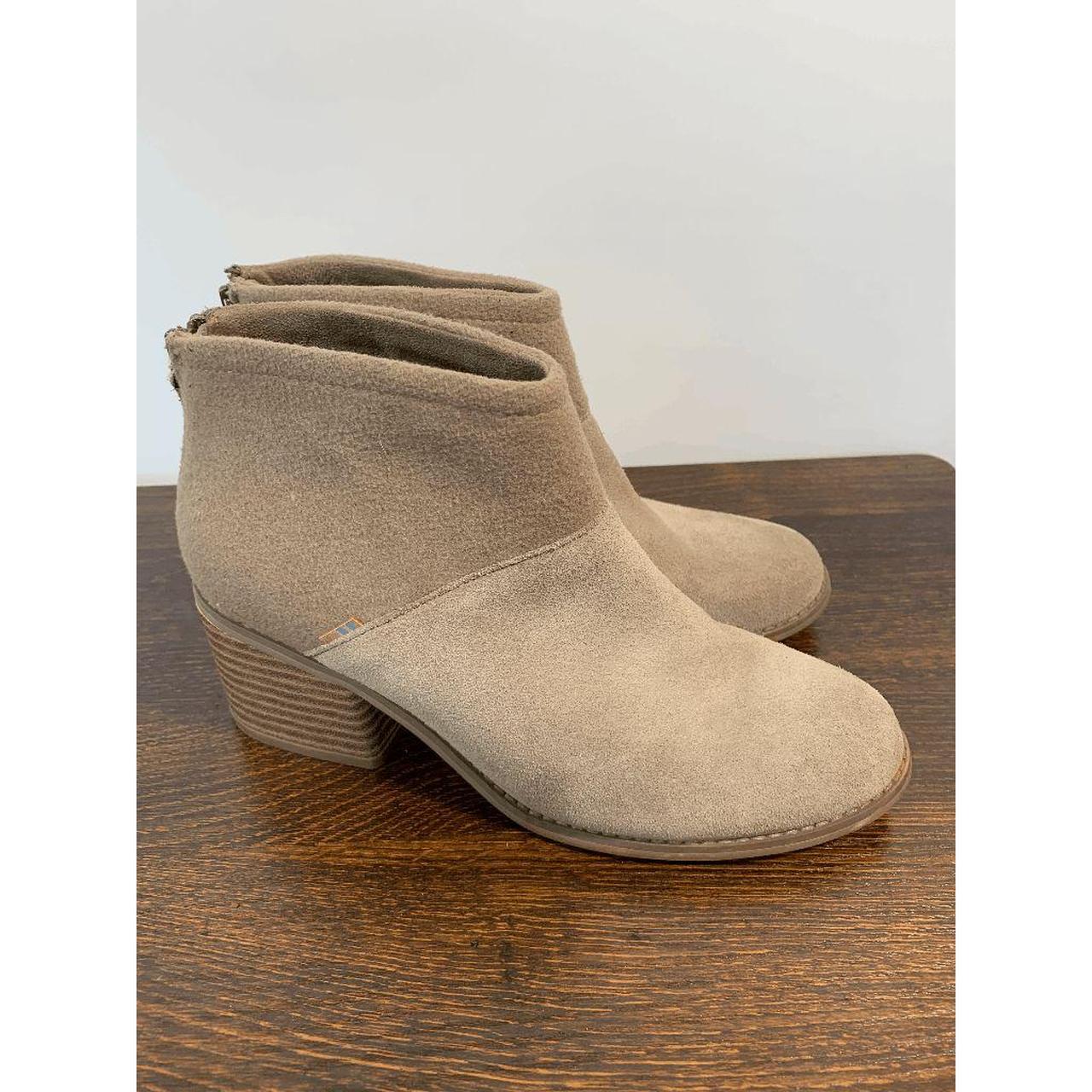 Desert taupe suede and felt women's lacy booties online