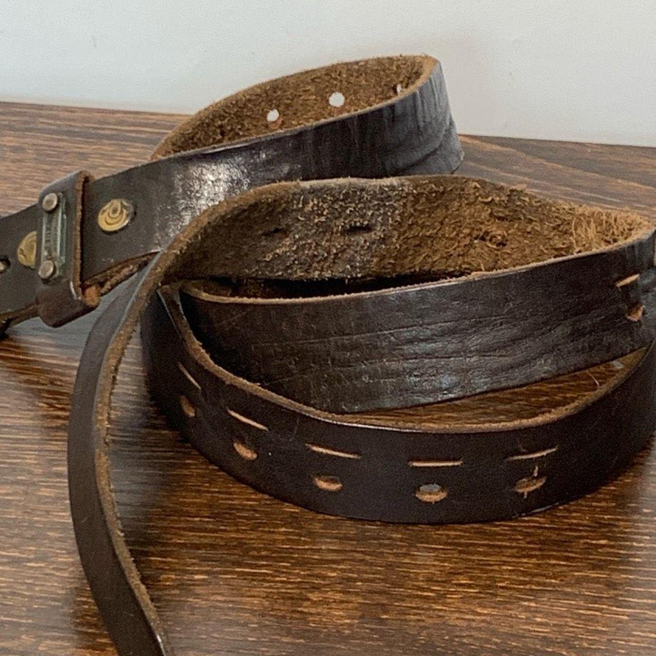 【送関込】TRUE RELIGION ベルト ロゴ プリント レザー True Religion Women's Hardware Logo Horseshoe Buckle | Depop