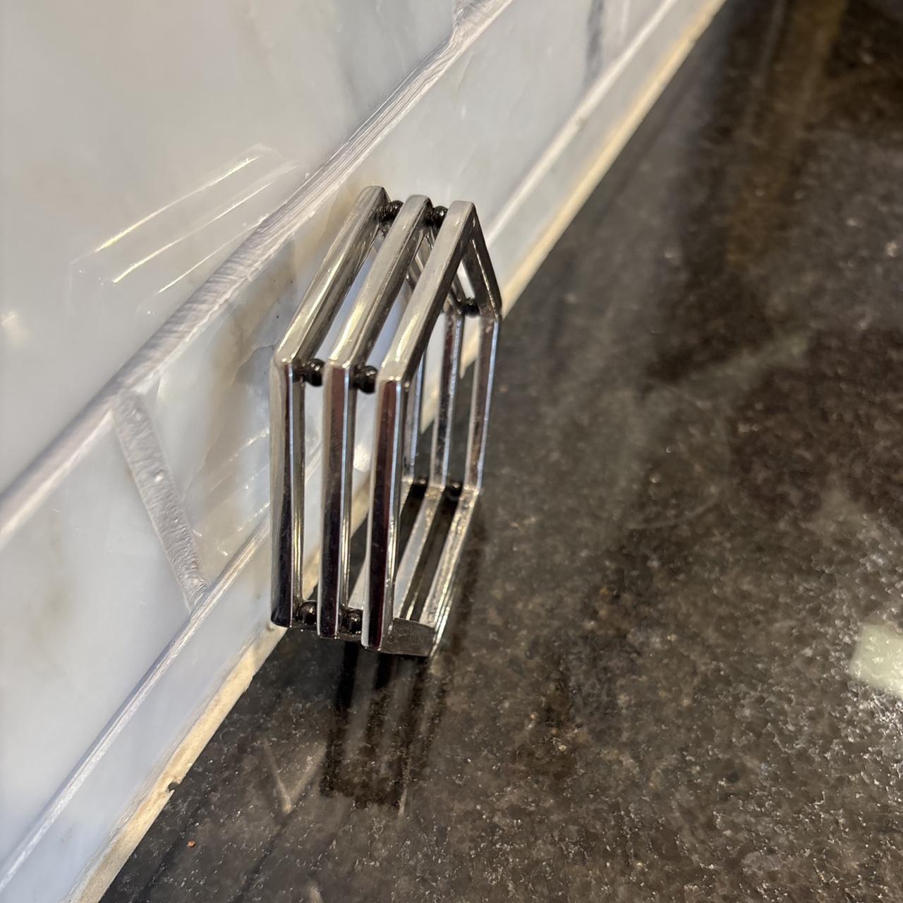 Women's Bracelet - Silver – Silver hexagonal meta… - image 4